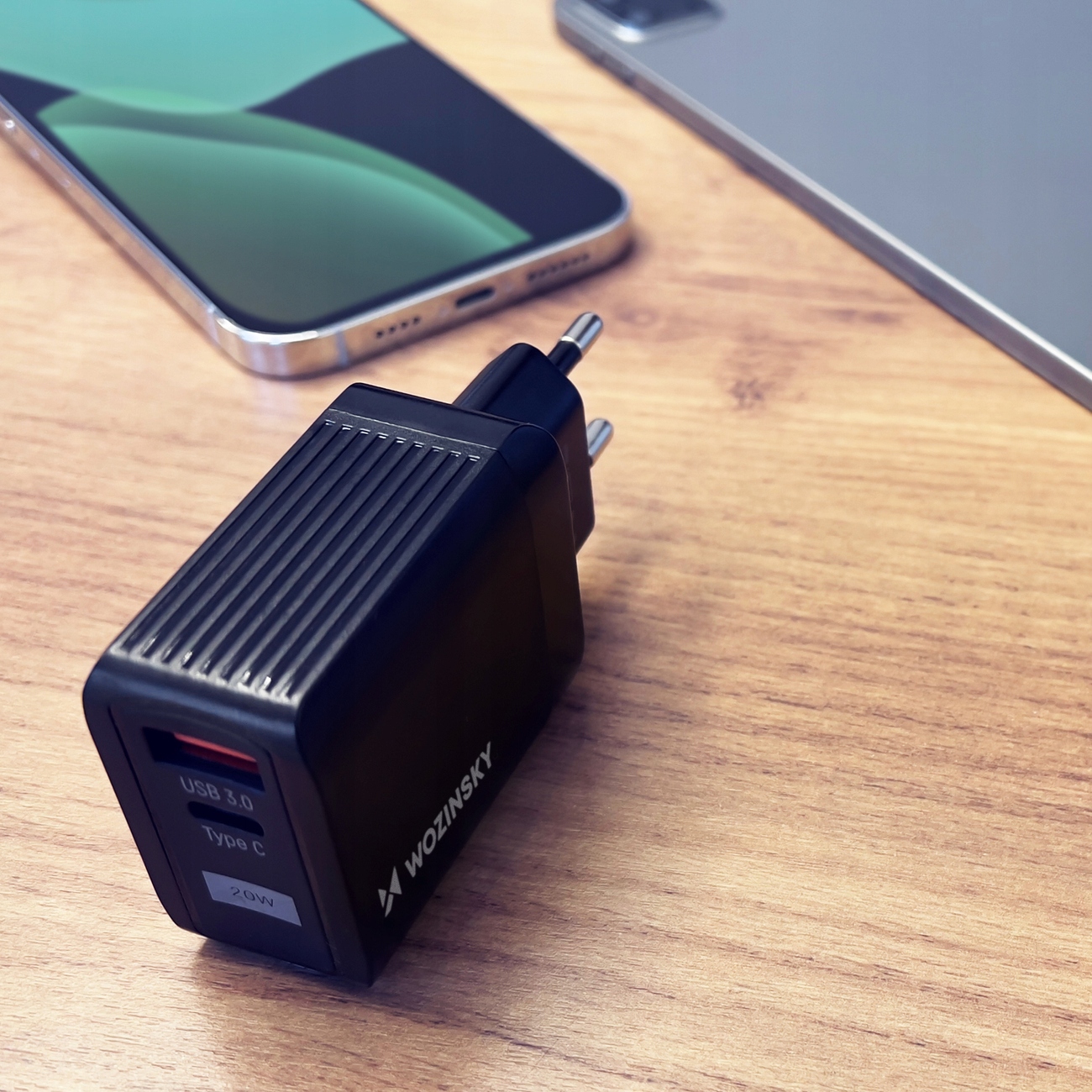 Ładowarka sieciowa z 2 portami: USB, USB C 20W Marka Inna