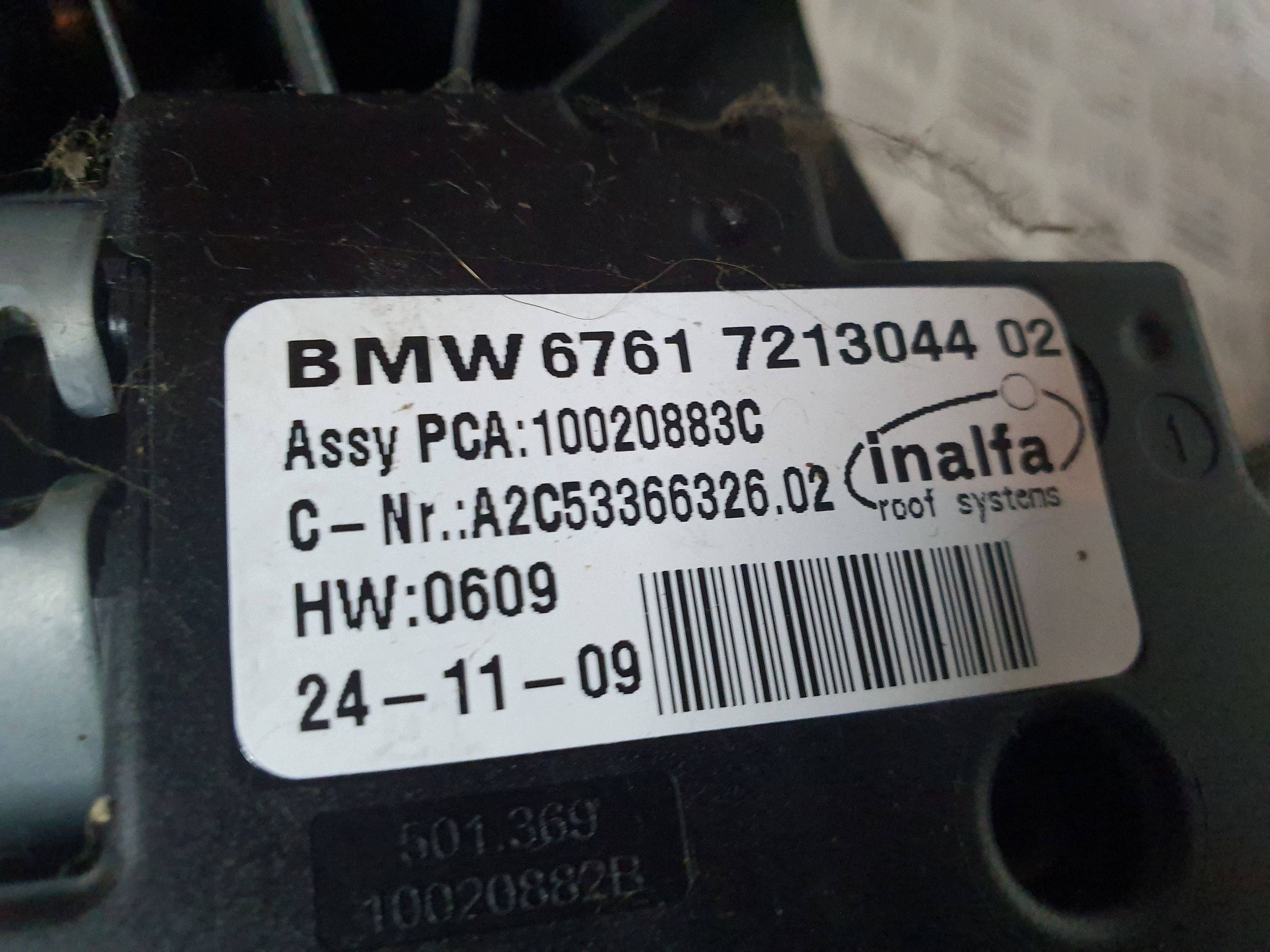 schiebedach PANORAMA dach trennnetz motor 7213044 9137054 BMW X1 E84
