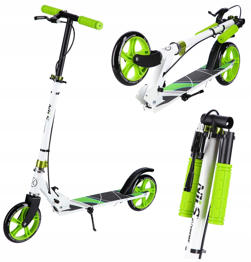 Hulajnoga Miejska Składana Regulowana Dla Dzieci Koła 180 mm ABEC-7