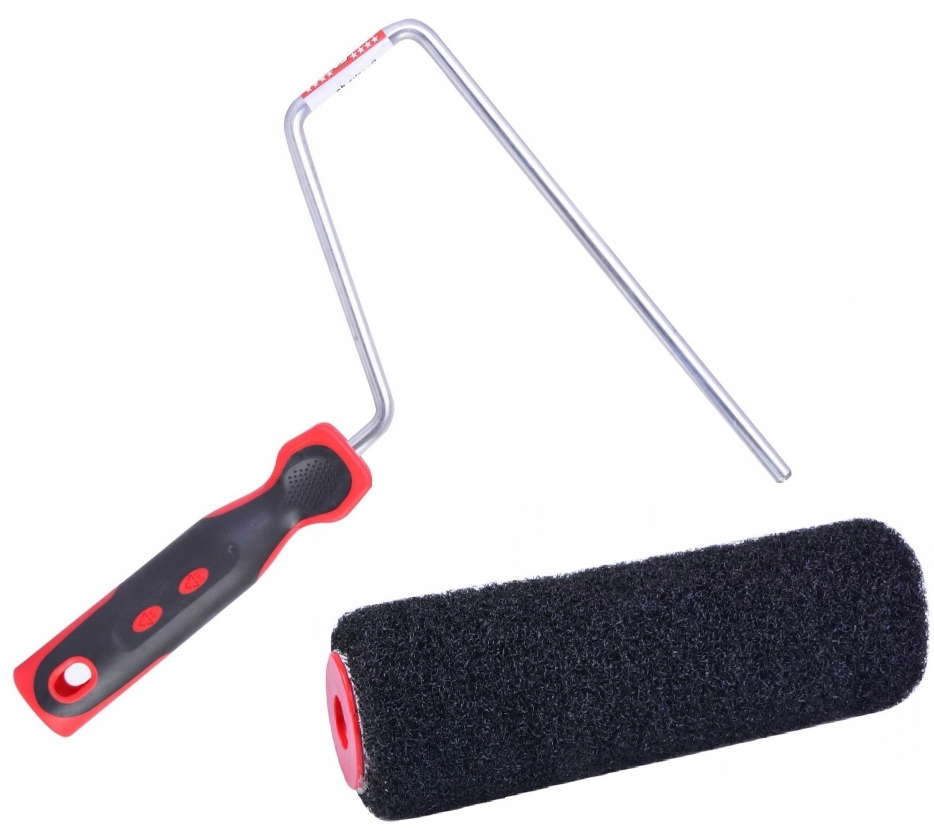 WAŁEK DO GŁADZI SZARY OLEJNIK 23CM + RĄCZKA