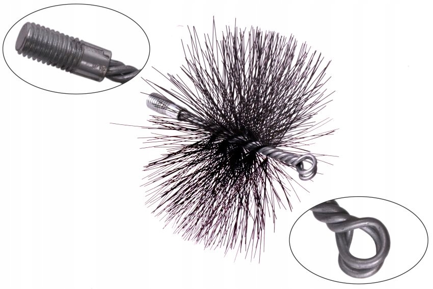 

Szczotka Kominowa 175mm Gwint Kominiarska Komina