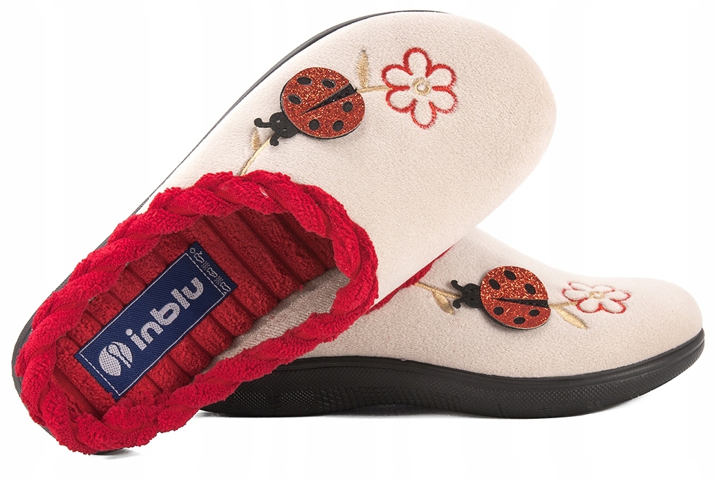 

Inblu EC-84 Domowe Damskie Kapcie Klapki Papcie Pu
