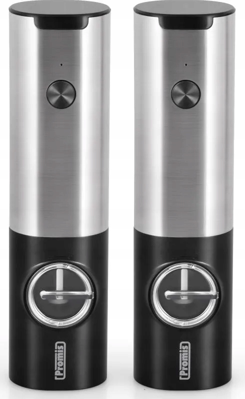 Elektryczny Młynek Do Pieprzu Soli Przypraw Akku Ładowanie Usb Zestaw 2 Szt