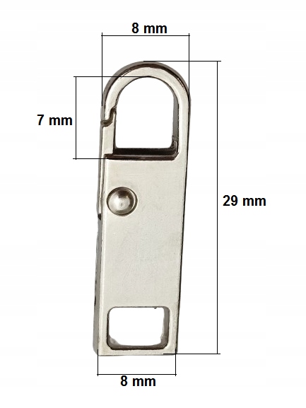 Zawieszka agrafka do naprawy zamka suwaka butów kurtki torebki nikiel Kod producenta Zawieszka agrafka do suwaka nikiel