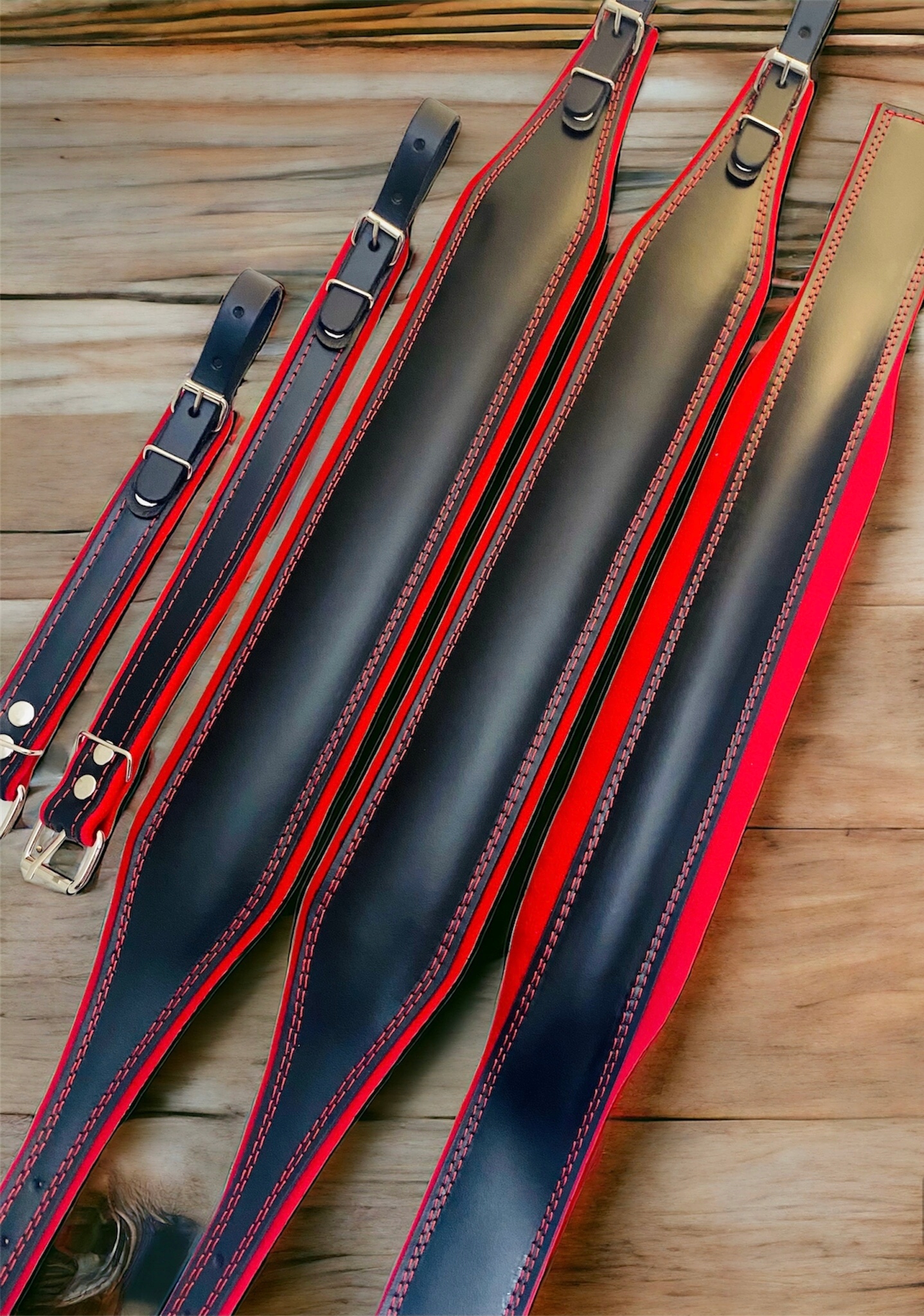 Sada pásů pro akordeon 96-120 basů, kůže