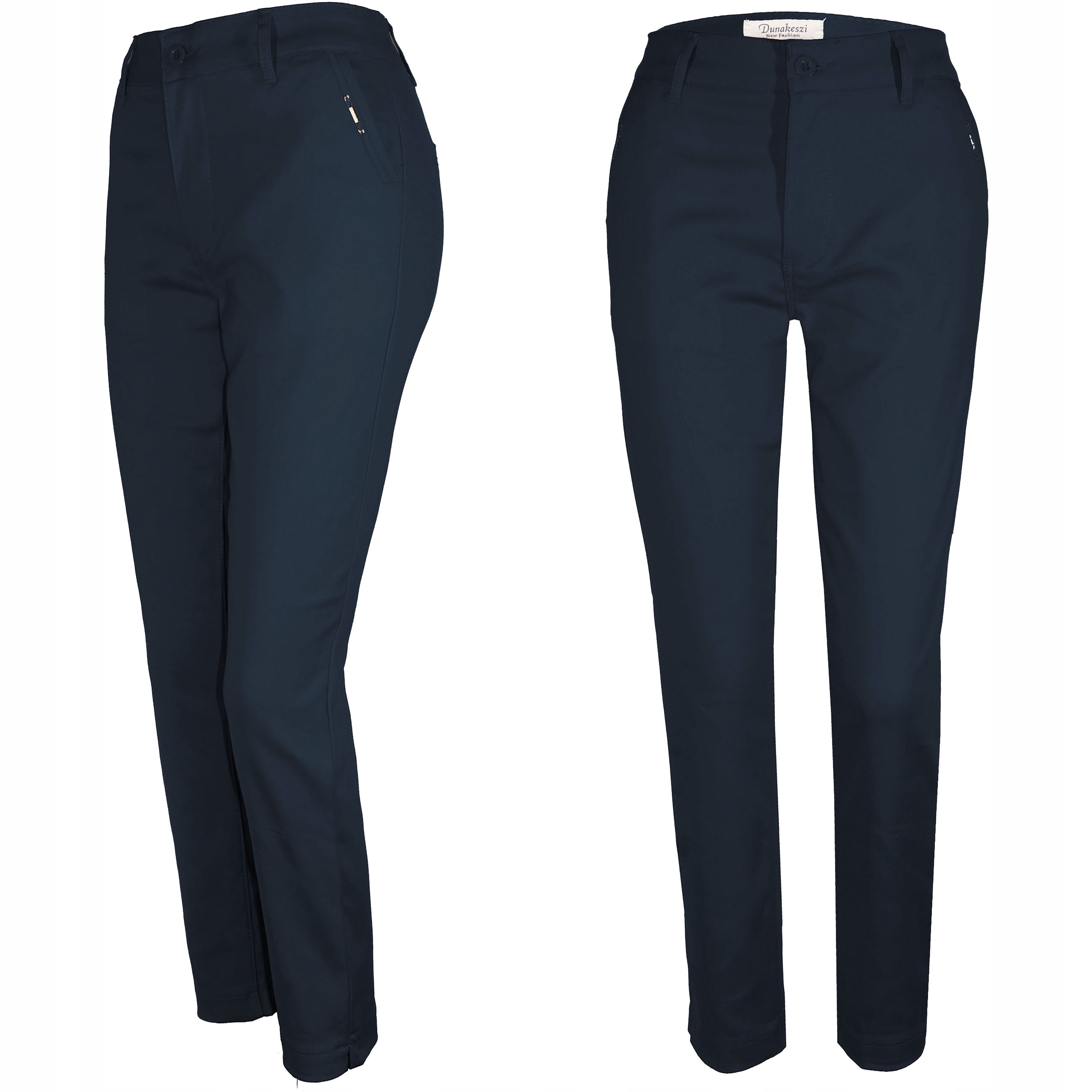 Spodnie Cygaretki Długie Push-up Zwężane 48