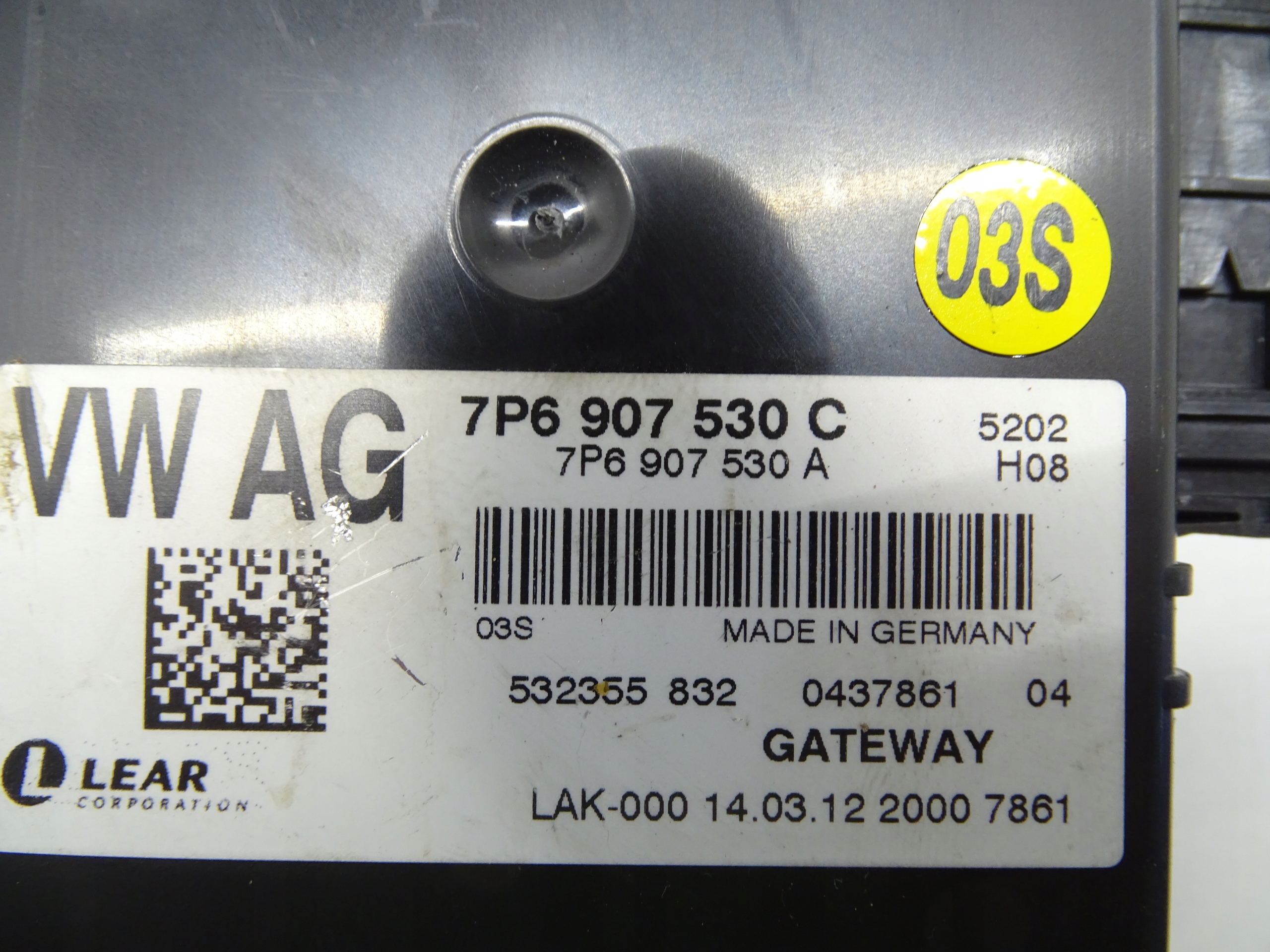 module control unit GATEWAY VW TOUAREG II 7P 7P6907530C