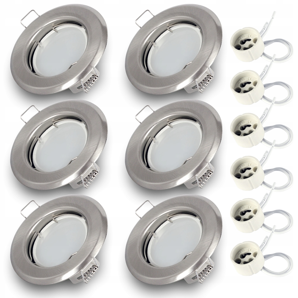 

Zestaw 6 x Oprawa Oczko Led Sn żar Led GU10 7W