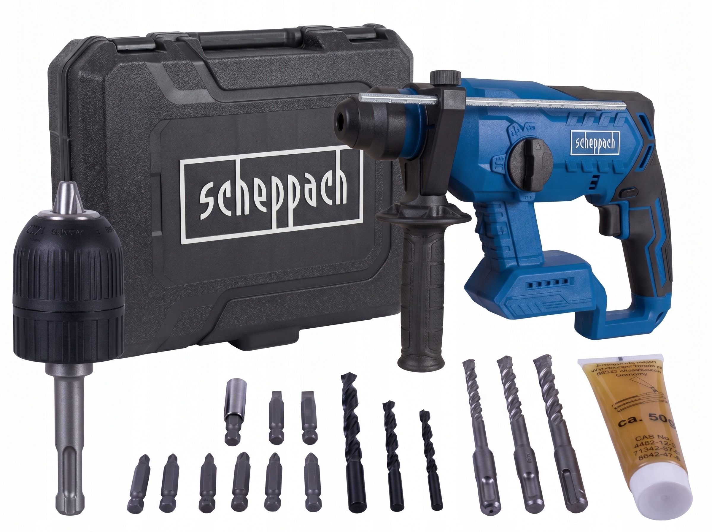 Akumulátorové vrtací kladivo bez akumulátoru C-RHD130-X 20 V Ixes Scheppach