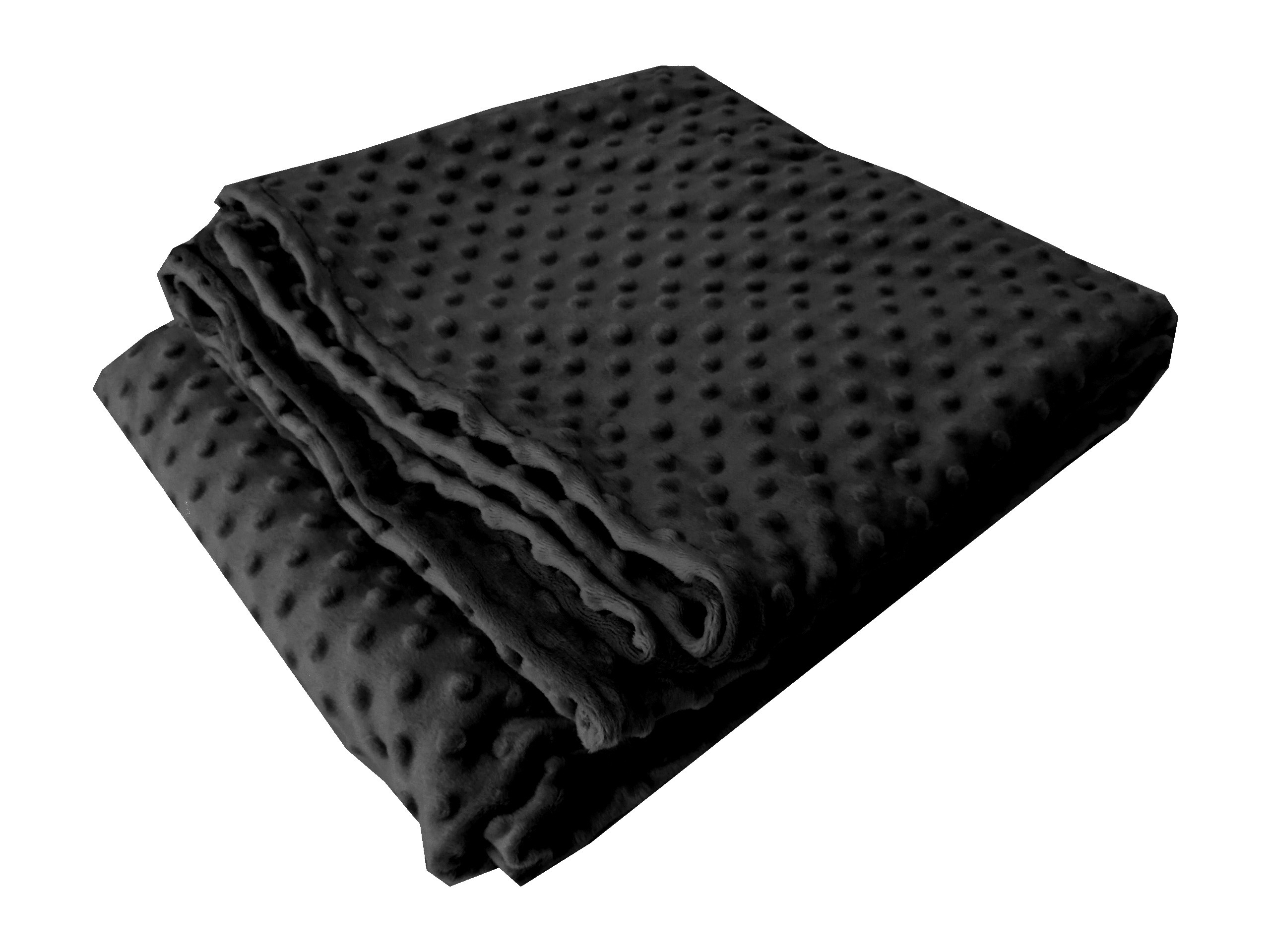 Koc Minky 140x200 Polar kuličky přehoz pléd Černý teplý měkký