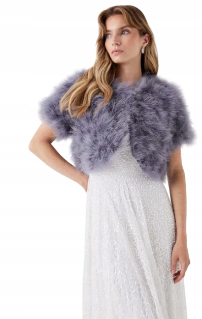 Coastová Branka S Krátkým Rukávem Zdobená Chlupatou Kožešinou M Hke