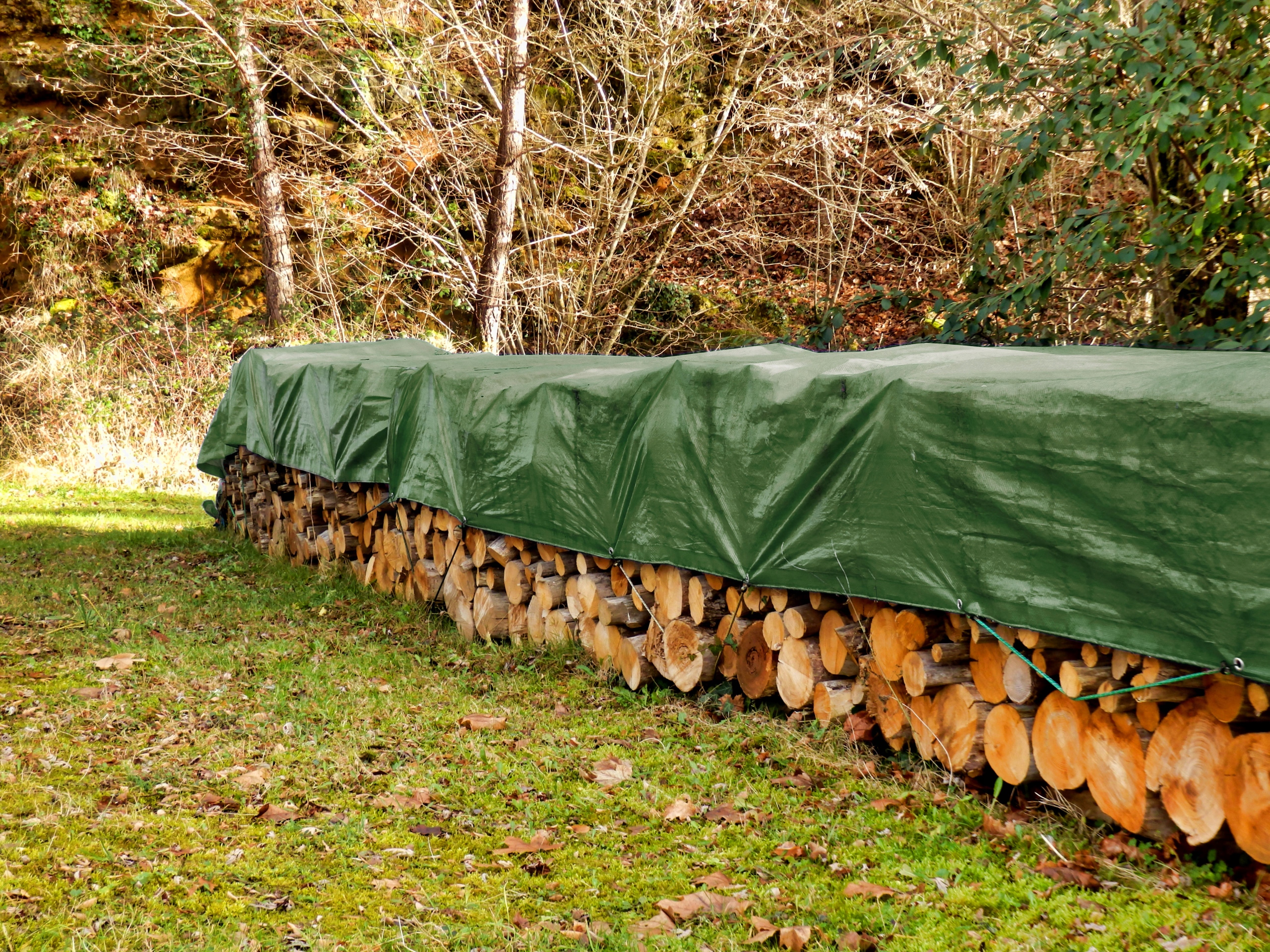 Plandeka wzmacniana ZIELONA 3 x 4 m 90 g Szerokość 3 m