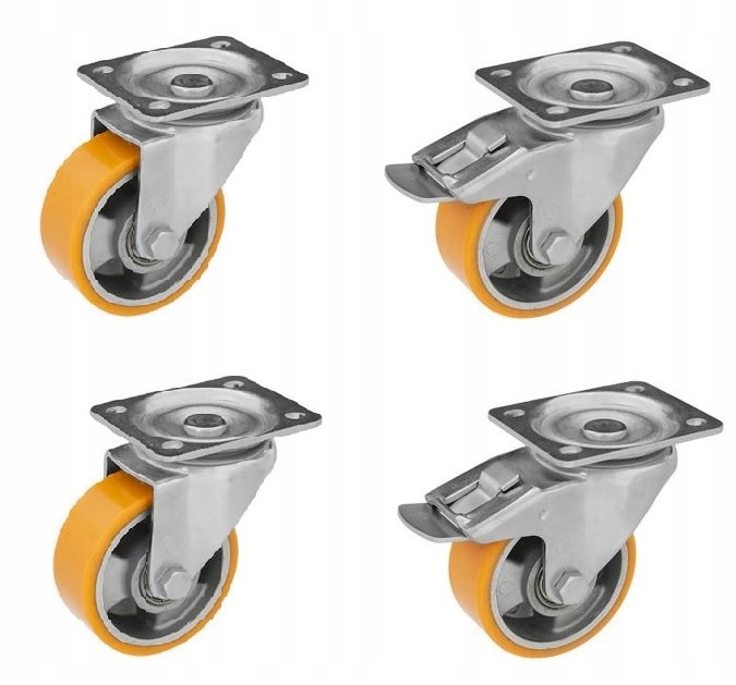 Kola kolečka fi 100 mm 4 ks 800 KG/4 ložisková kola