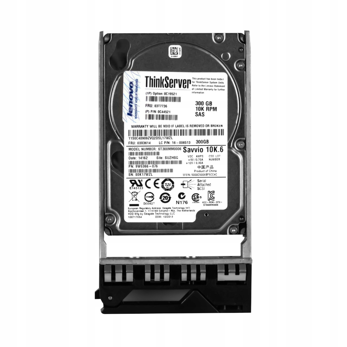 Lenovo 03T7736 300GB 10K 64MB SAS-2 2.5" ST300MM0006