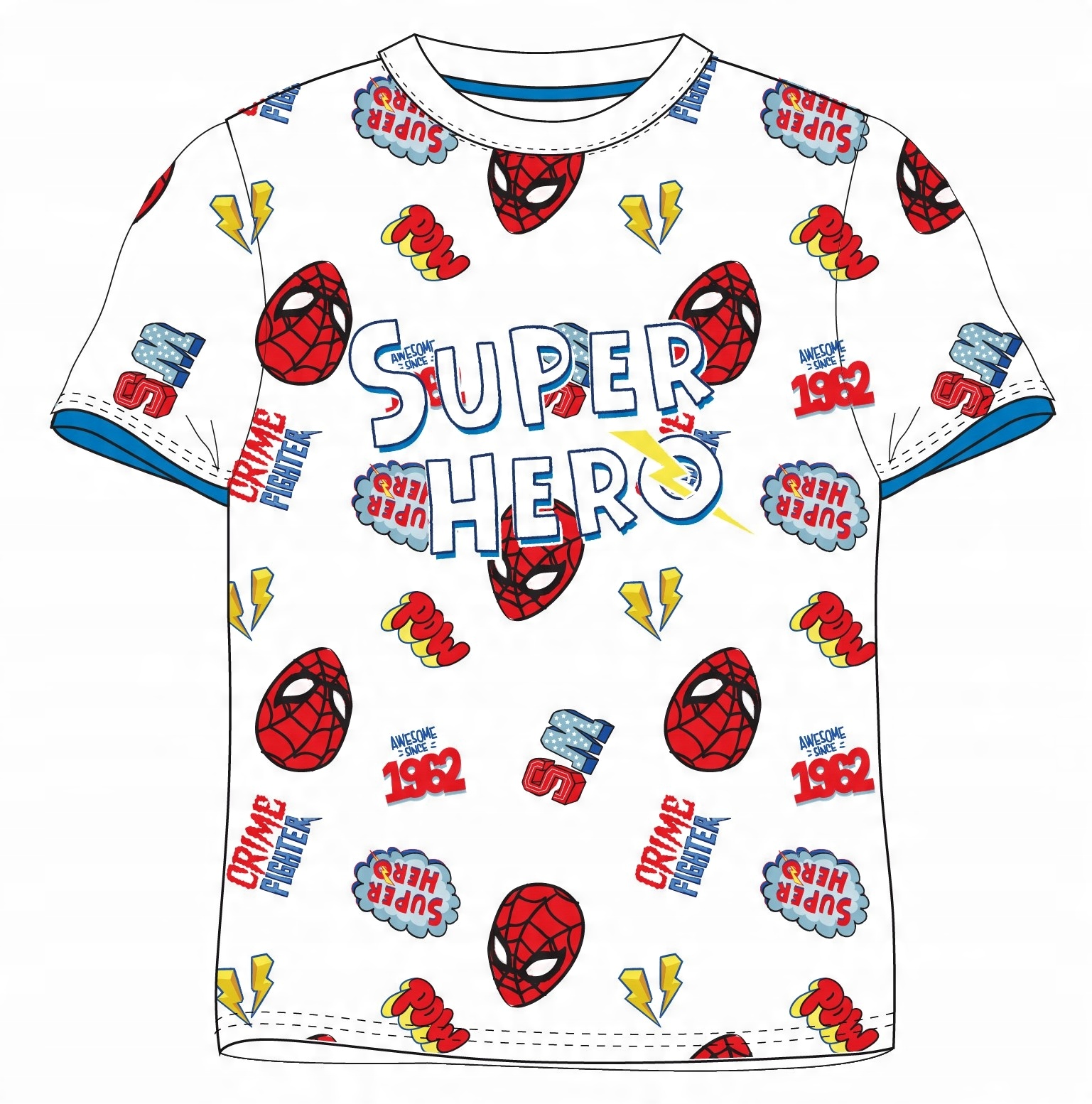 

T-Shirt Bluzka Spiderman 128 Biała