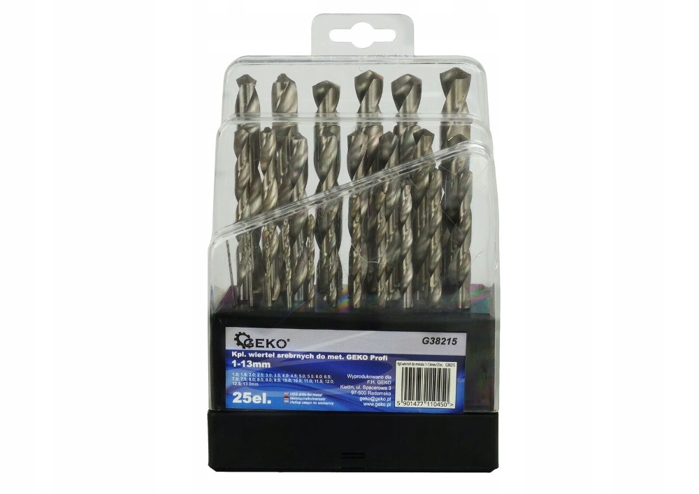 

Zestaw Wierteł Do Metalu 25 sztuk 1-13 mm Wiertło