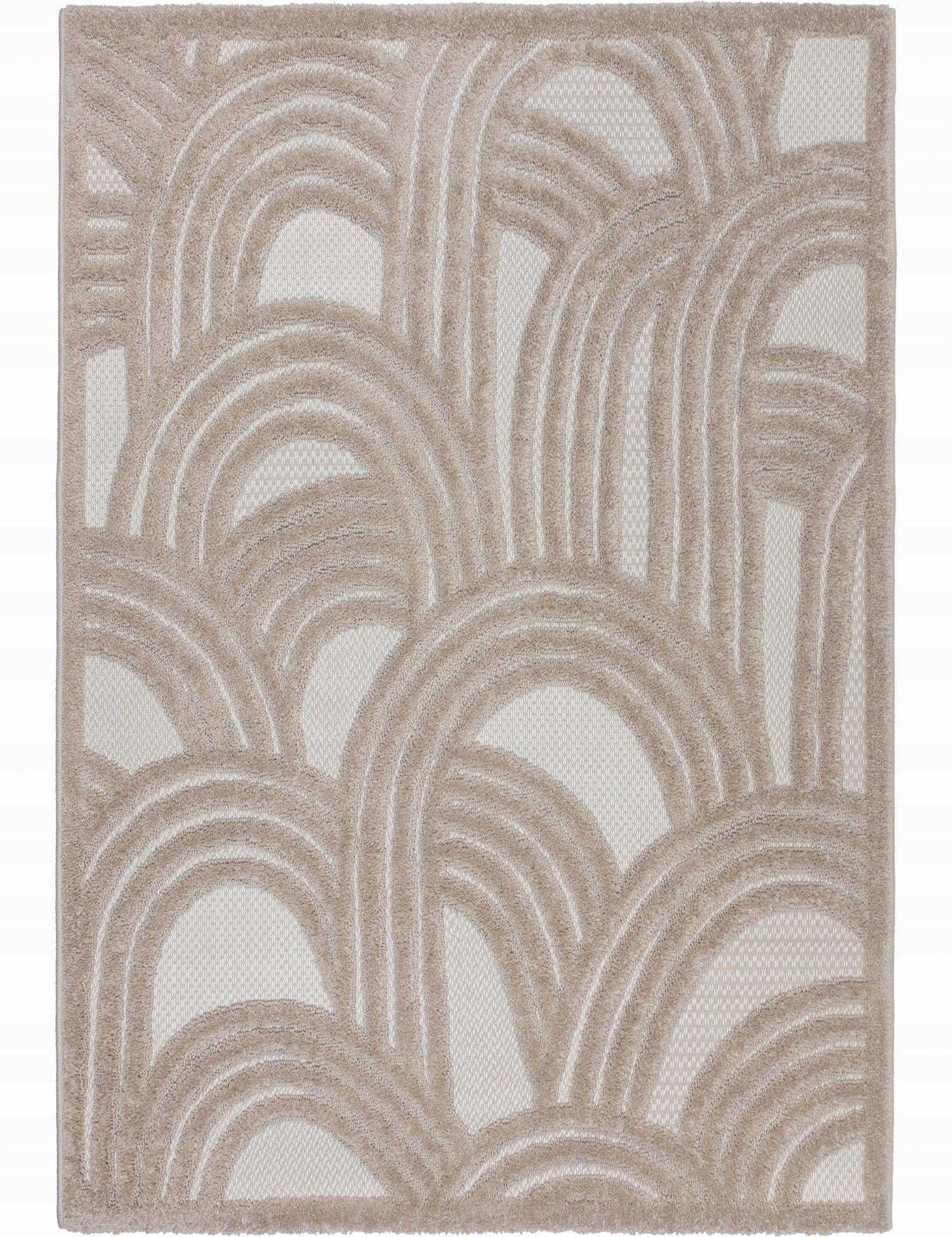 Koberec Boho Cora 160x230 cm 3D Abstraktný béžový