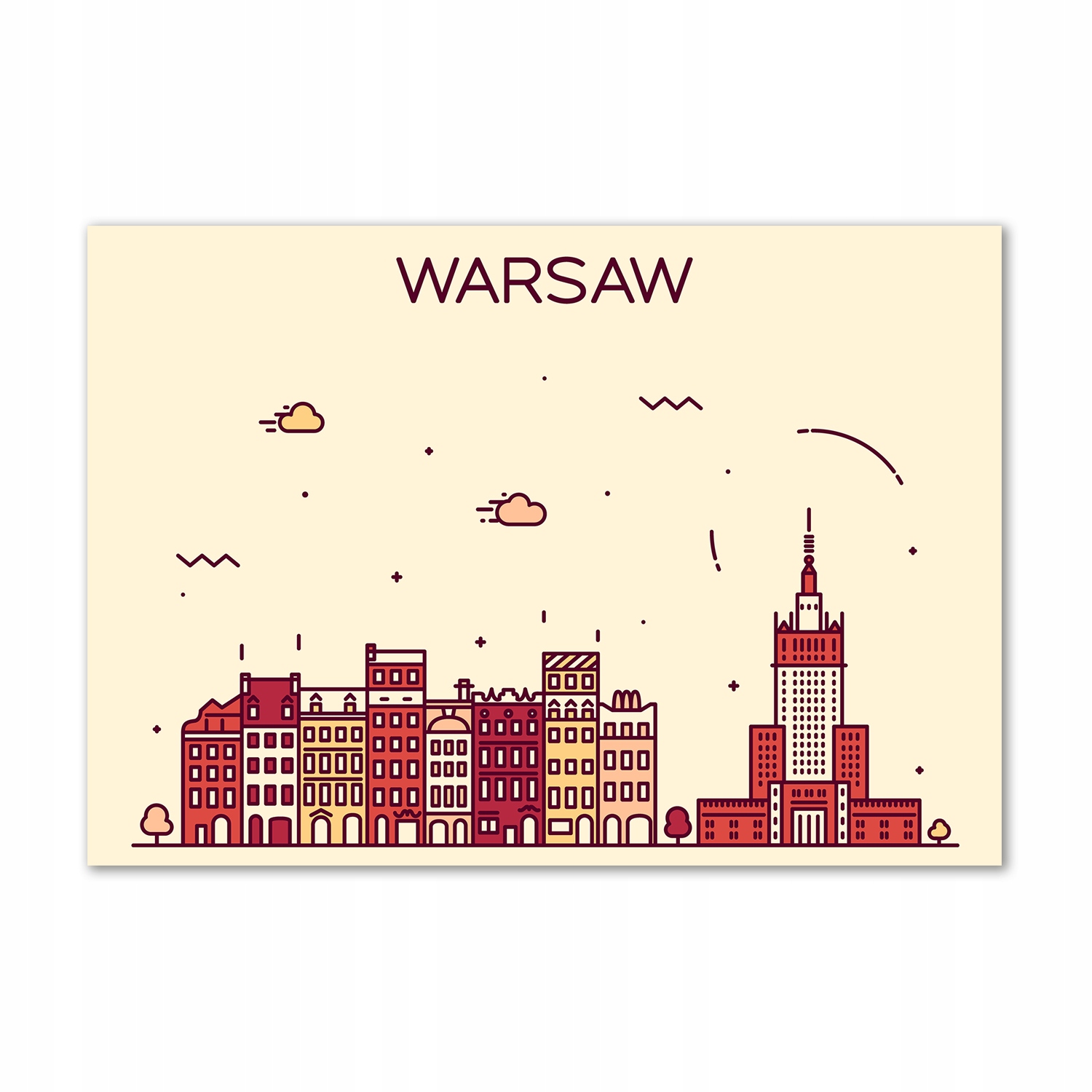 

Fotoobraz na ścianę szklany Warszawa Polska 100x70
