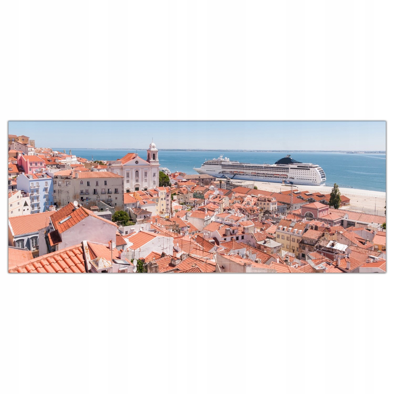 

Obraz na szkle Foto Statek Lizbona Miasto 125x50