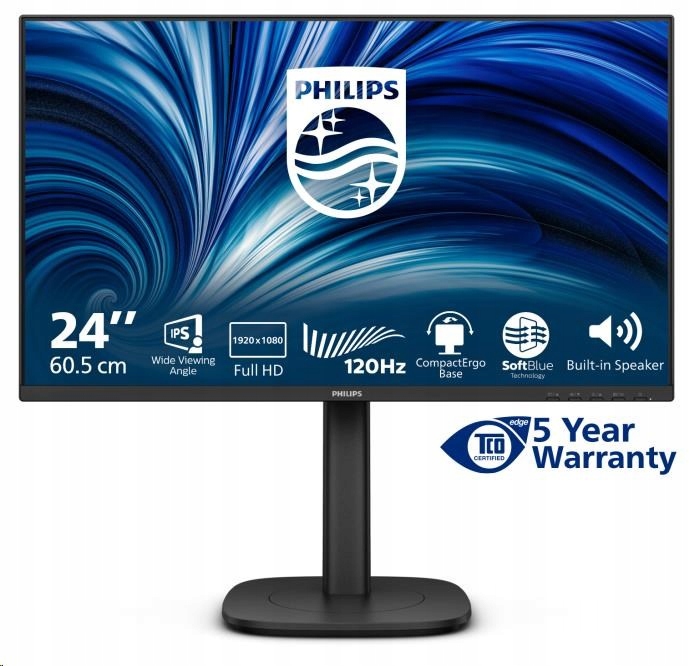 Philips/ 24B2N3200J/ 23, 8"/ Ips/ Fhd/ 120Hz/ 4ms/ Čierna/ 5R 24B2N3200J…