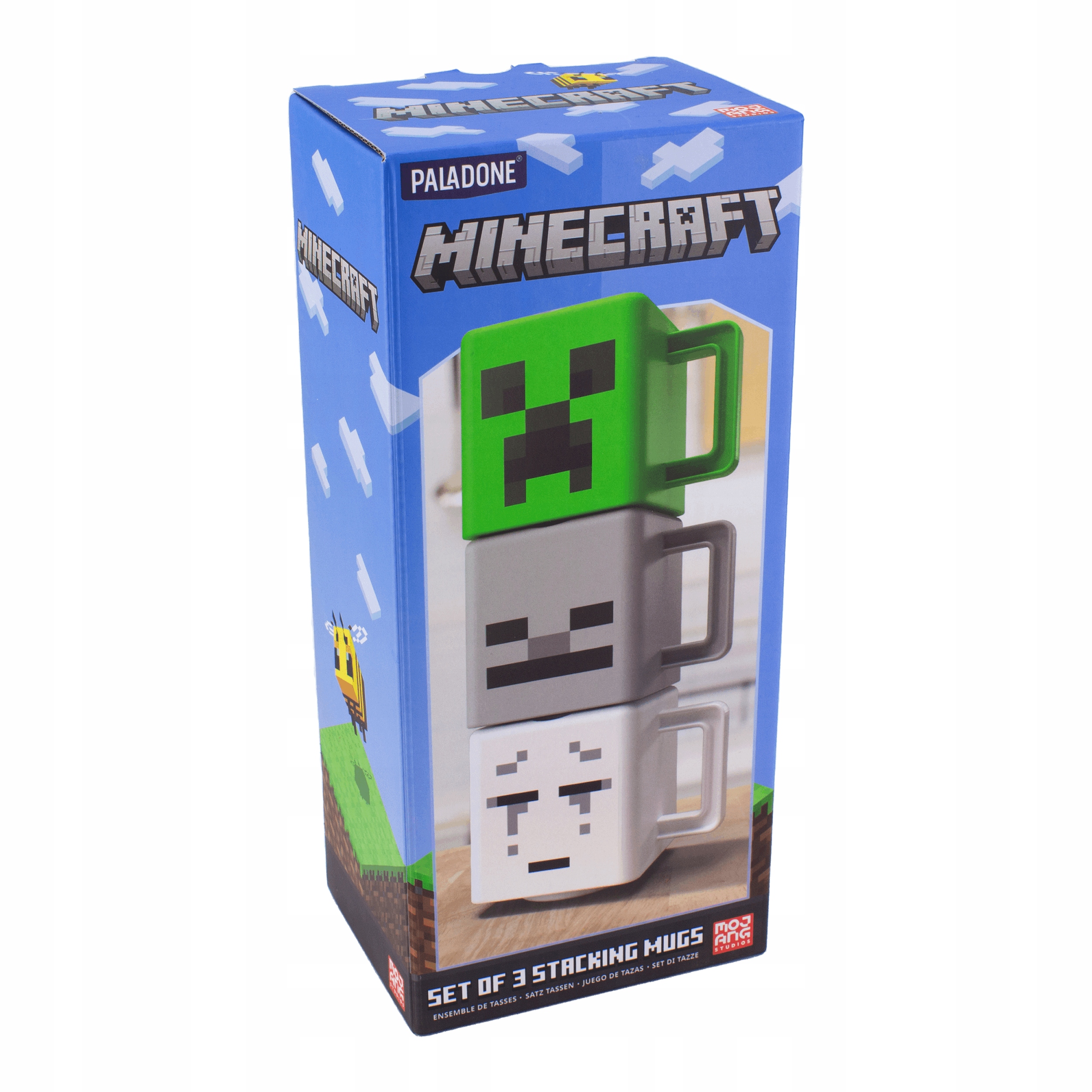 MINECRAFT ZESTAW KUBKÓW 3 SZT STACKING MUGS Marka Paladone