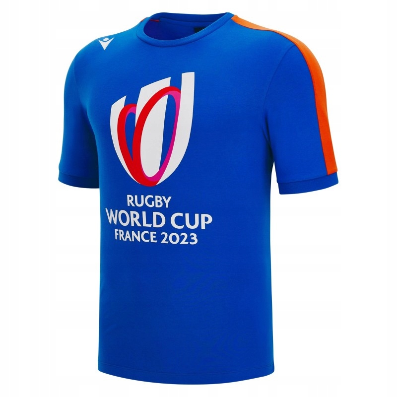Koszulka Macron Rugby World Cup France 2023 Męska 4XL Limitowana niebieska