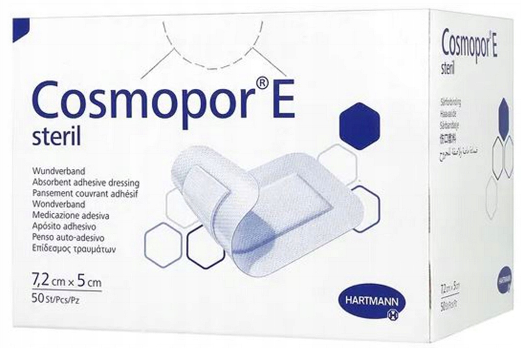 

Cosmopor E Steril opatrunek 7,2cm x 5cm 50szt