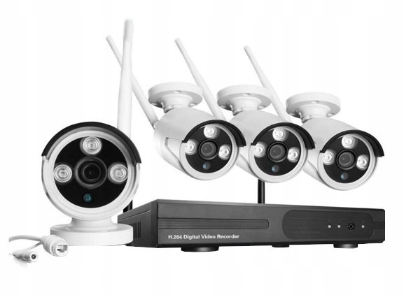 ZESTAW DO MONITORINGU WIFI 4 KAMERY 2 Mpix FULL HD