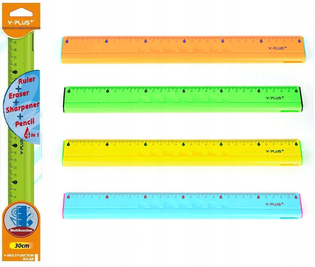 LINIJKA WIELOFUNK.30CM LIN/OŁÓW/TEMP.7053