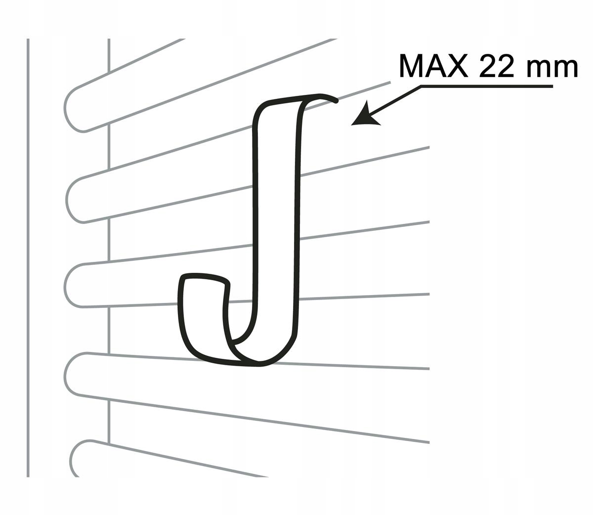 Wieszak haczyk na ręcznik grzejnik kaloryfer Rodzaj haczyk