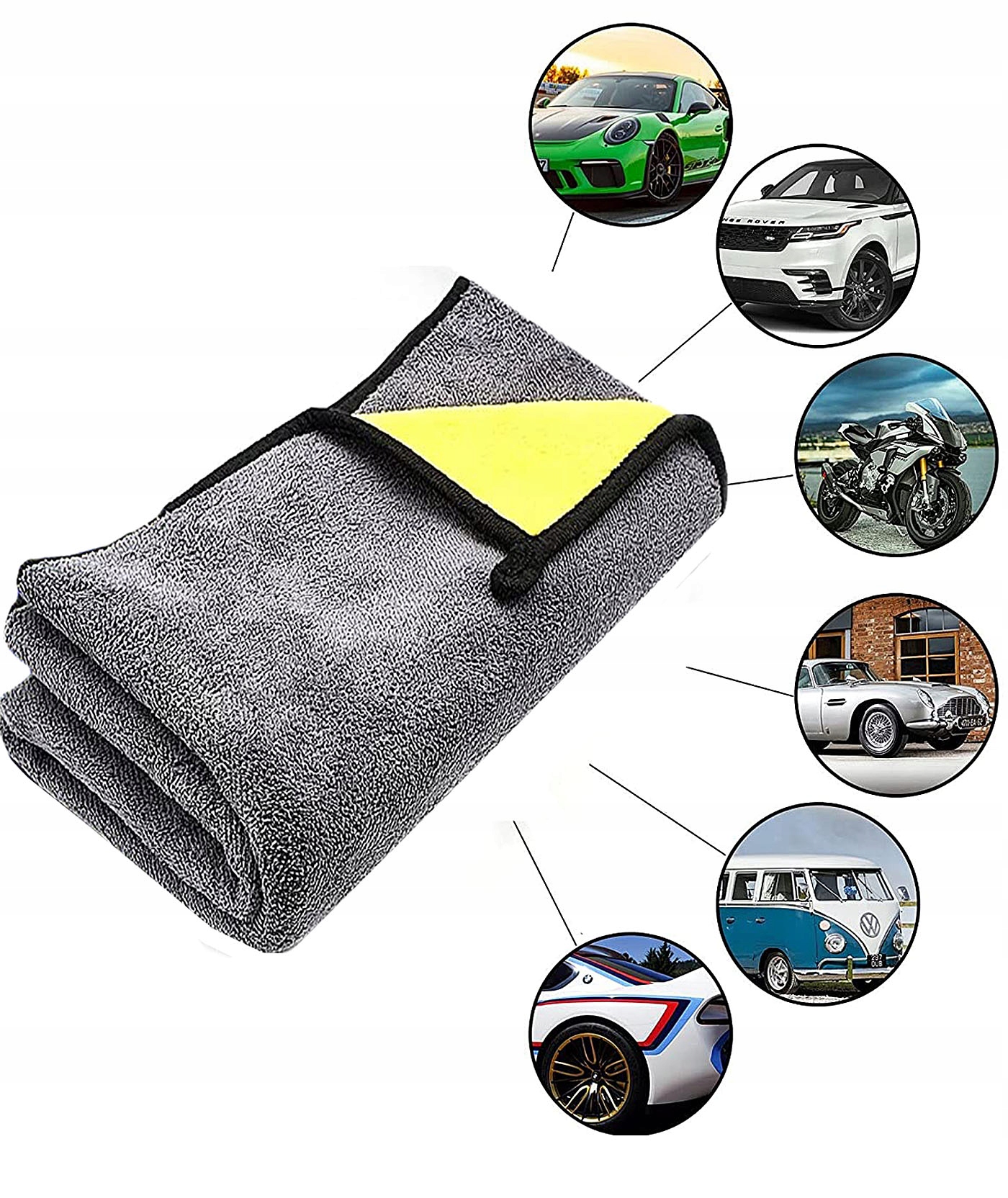 60x30 PUSZYSTY RĘCZNIK MIKROFIBRA DO OSUSZANIA SAMOCHODU ŚCIERKA SZMATKA Producent Operum