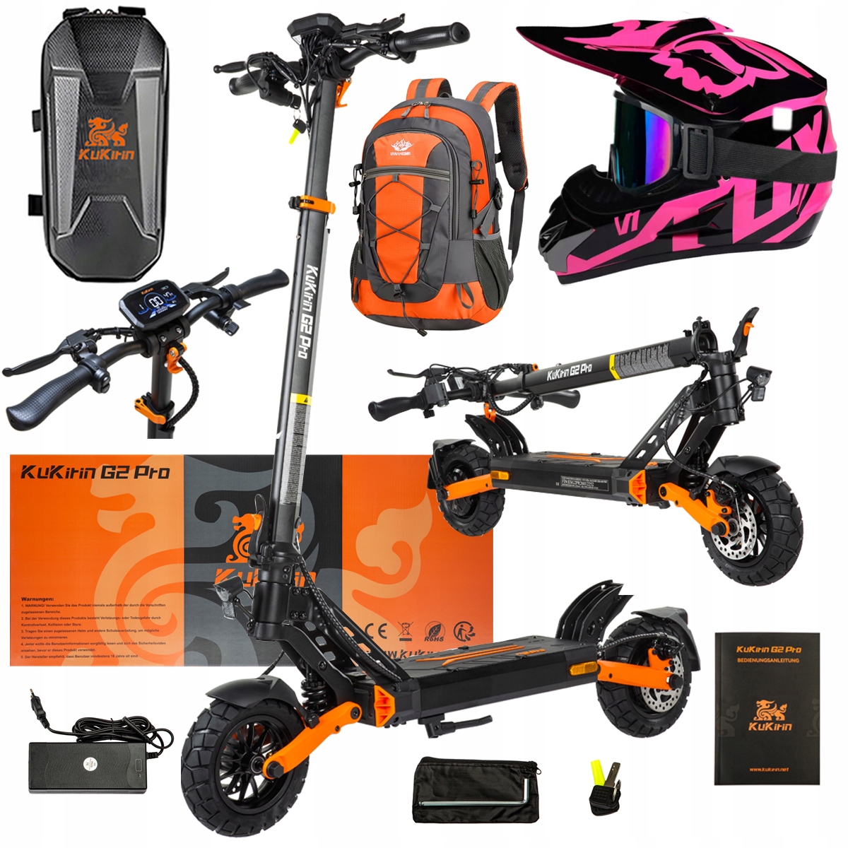 Pojazd Elektryczny KuKirin G2 Pro Abe 500w 48V 15.6AH 65KM 25KM/h +Dárek