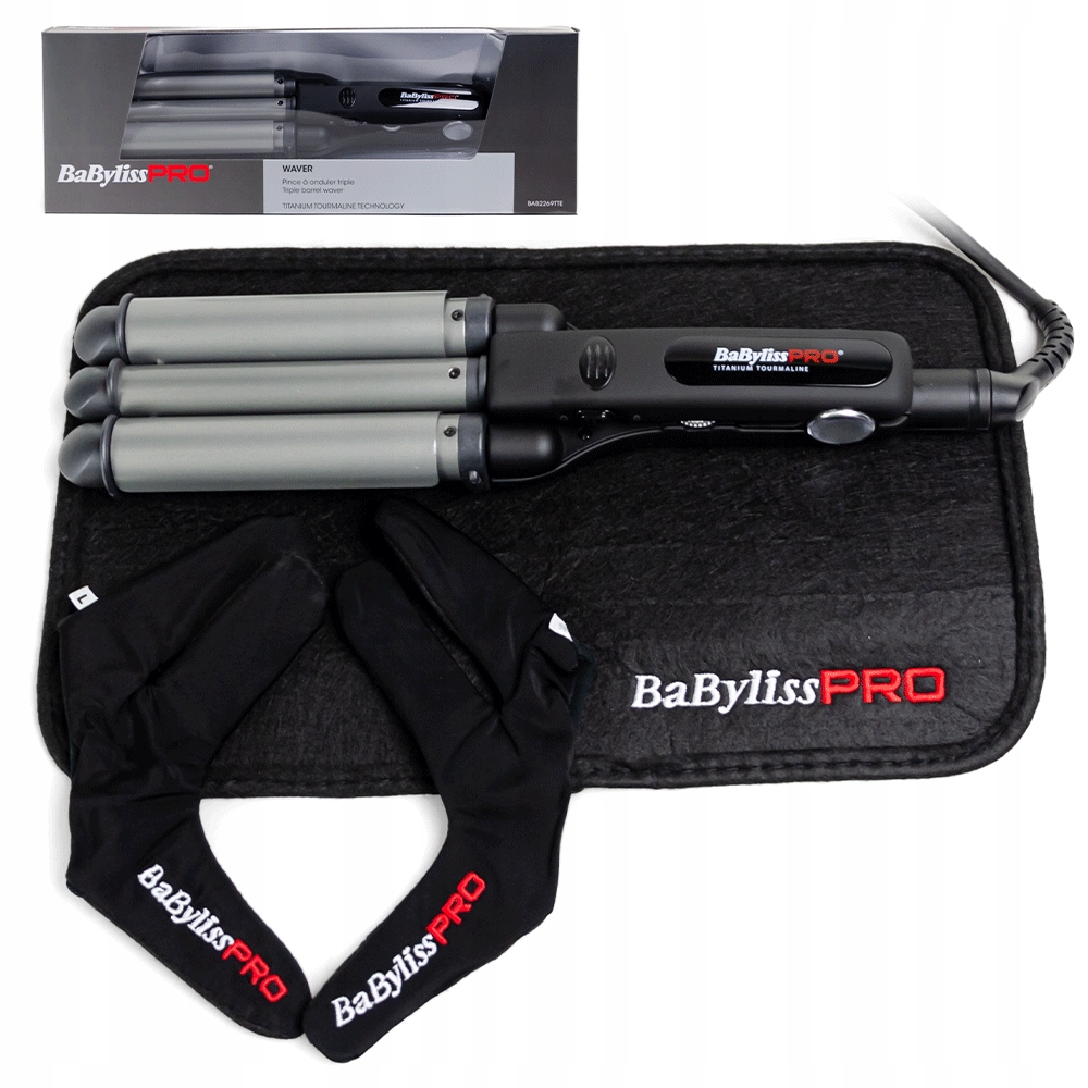 Falownica Babyliss Pro BAB2269TTE potrójna Lokówka Tytanowa