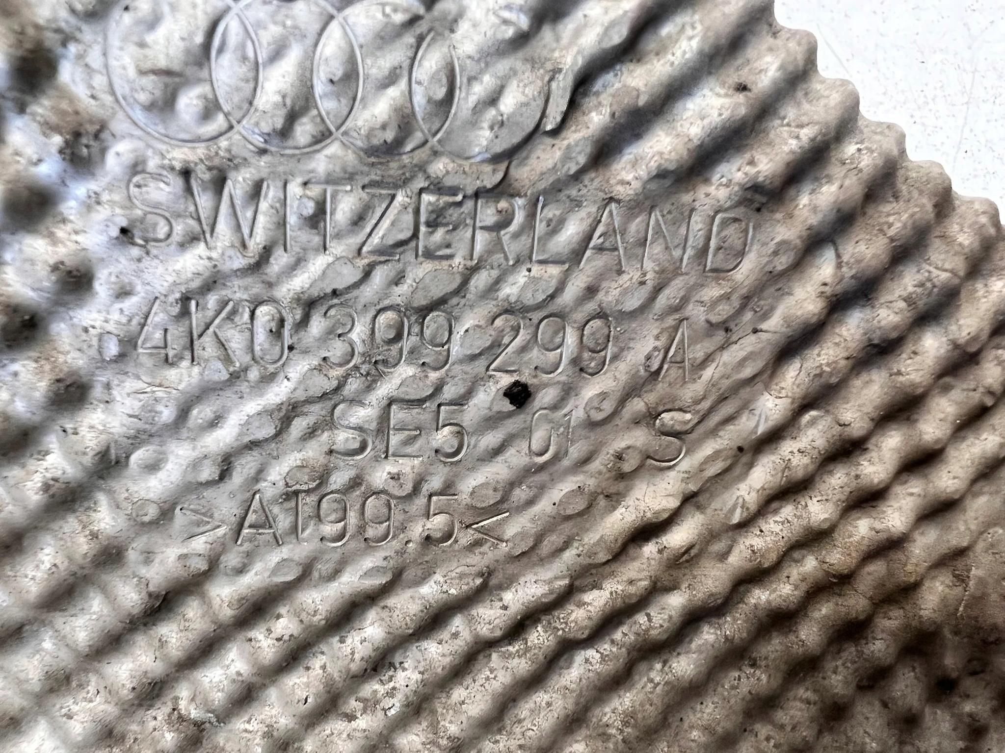 kryt TERMICZNA výfuku AUDI A6 C8 4K0399299A