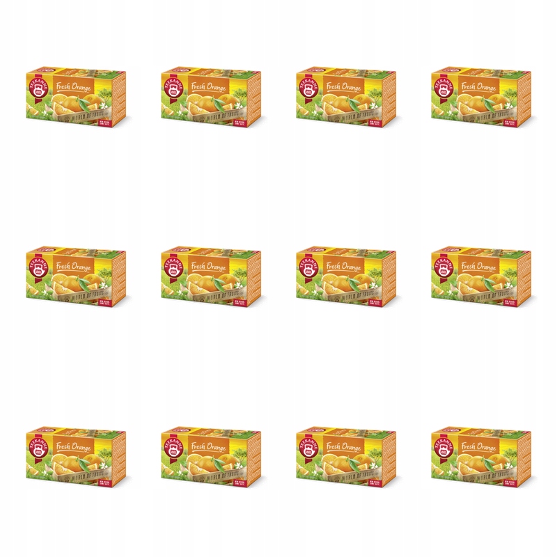 Ovocný čaj Teekanne Fresh Orange 20 sáčků x 2,25 g X12