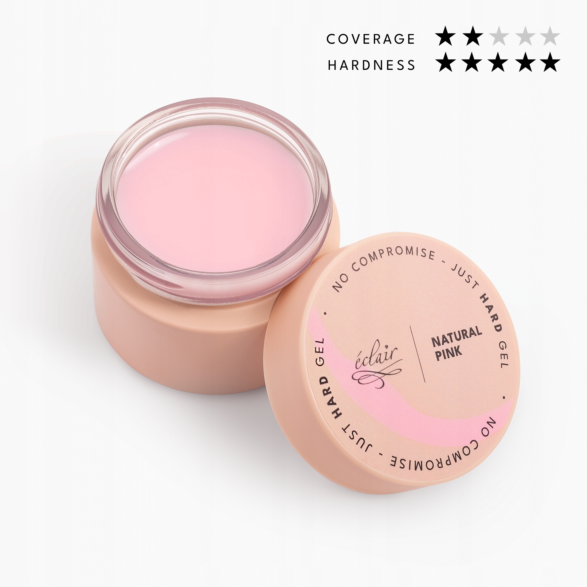 Eclair Nails Natural Pink Uv gel 50 g – stavební gel na nehty