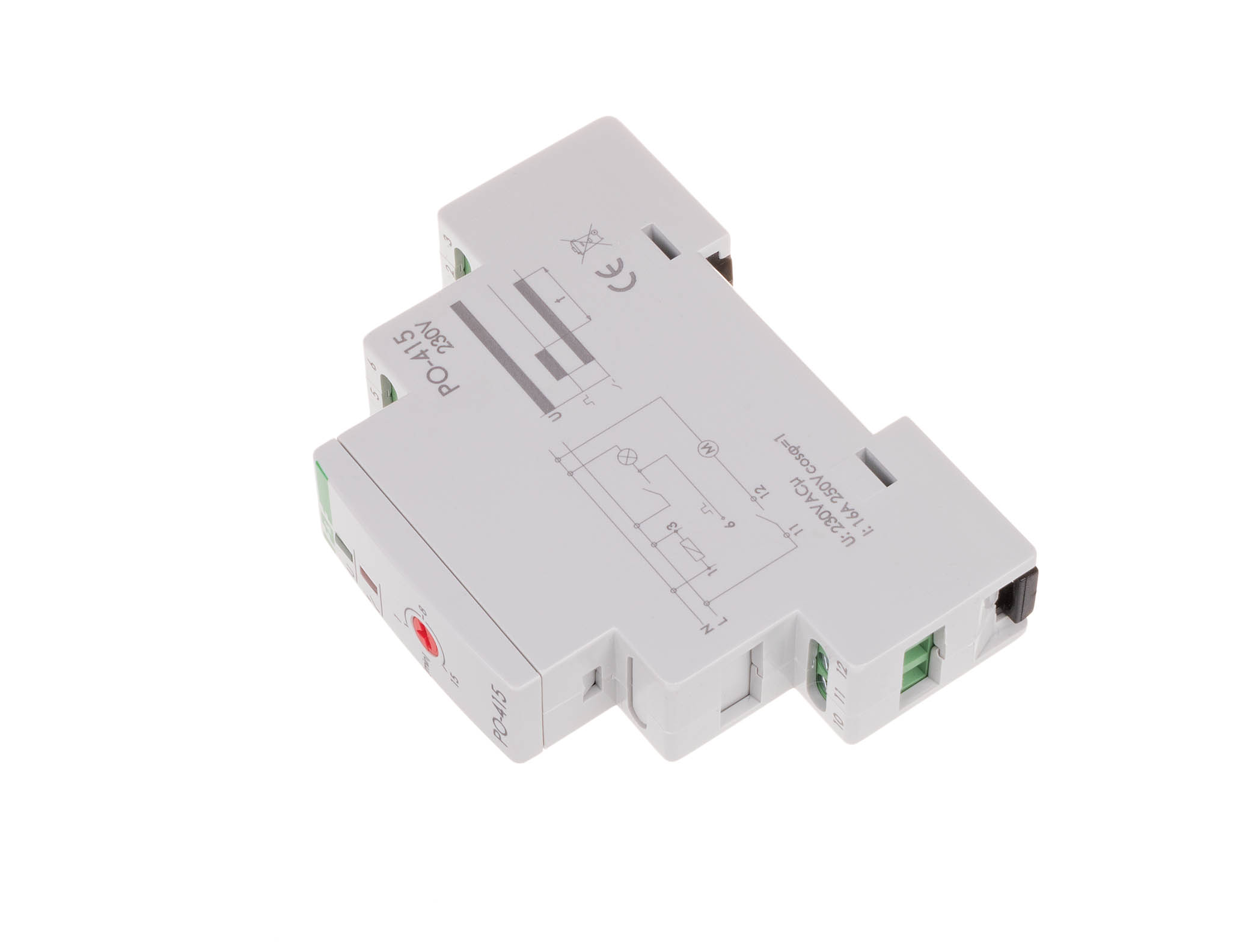 Časové relé s opožděným odpadem 1P 10A 1-15 min 230 V Ac F&f PO-415 23