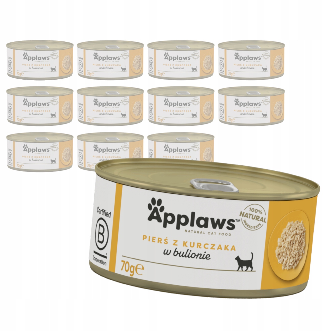 Levně Applaws Cat Mokré Krmivo Pro Kočky 12x70g Kuře v mušce