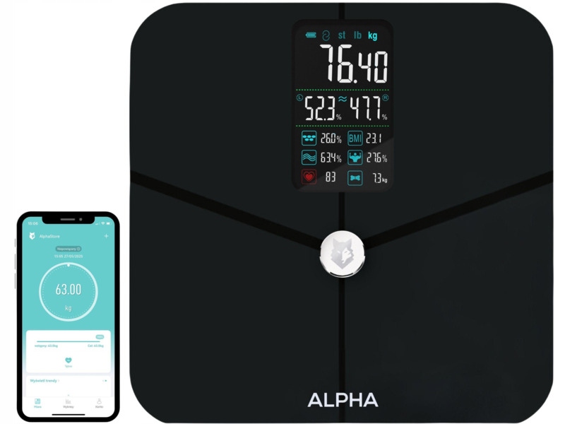 Waga łazienkowa Alpha Smart Scale Pro