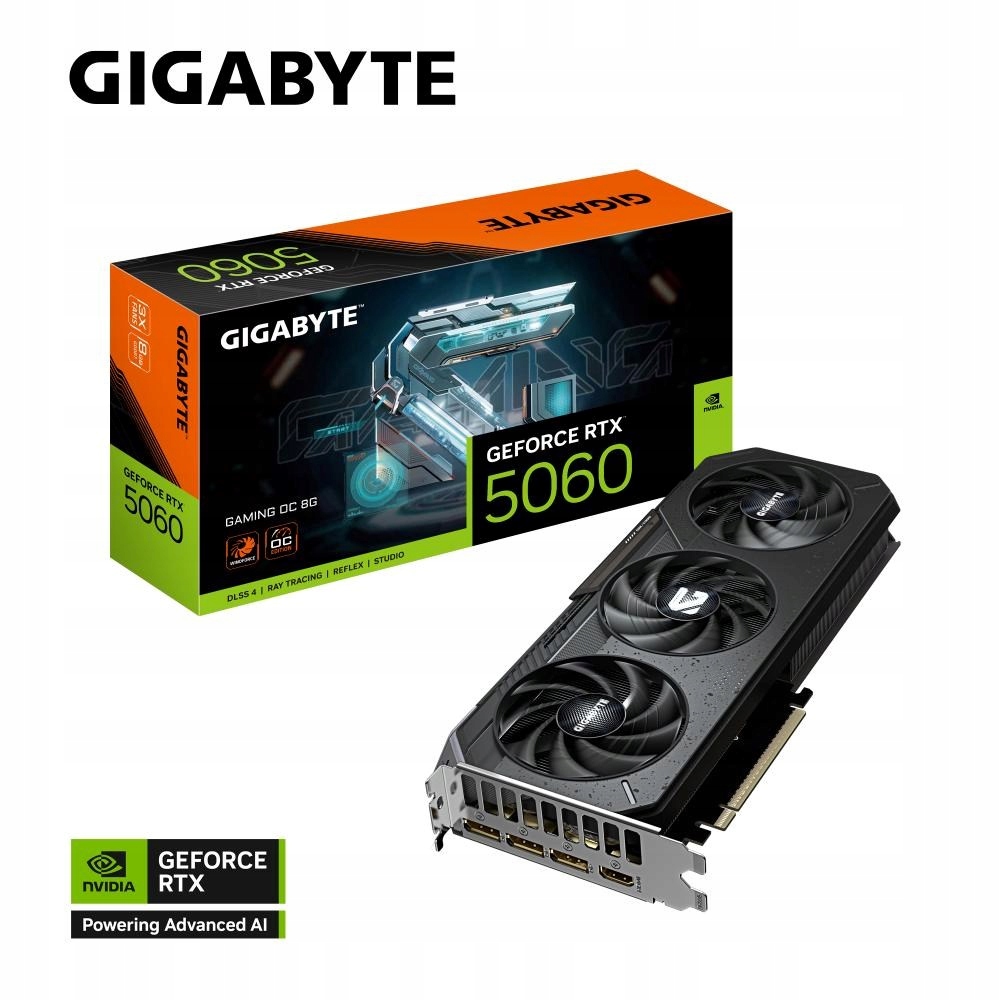 Gigabyte GeForce Rtx 5060/ Gaming/ Oc/ 8GB/ GDDR7 GV-N5060GAMING OC-8GD