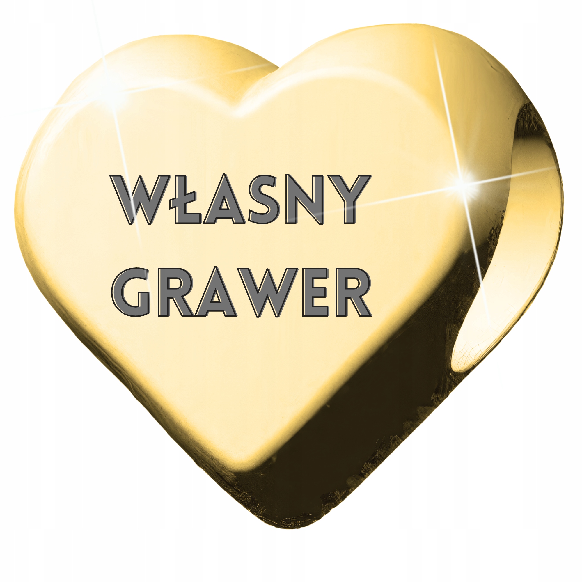 Zlatý přívěsek srdce s textem, Stříbro 925 vlastní Gravírování