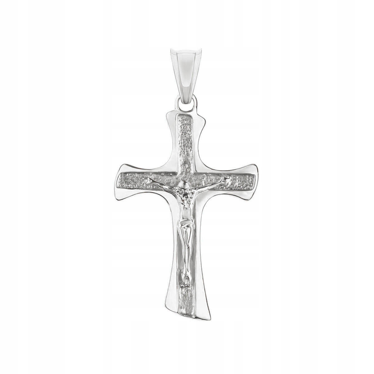 Pánský varšavský křížek 3.8 cm stříbrný