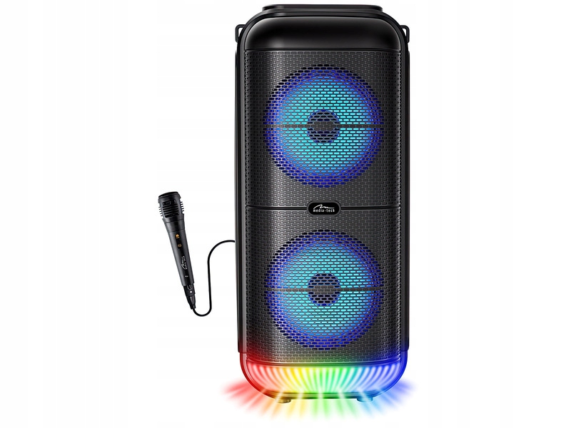 Power audio Media-tech MT3183 Mikrofon Karaoke Czarny