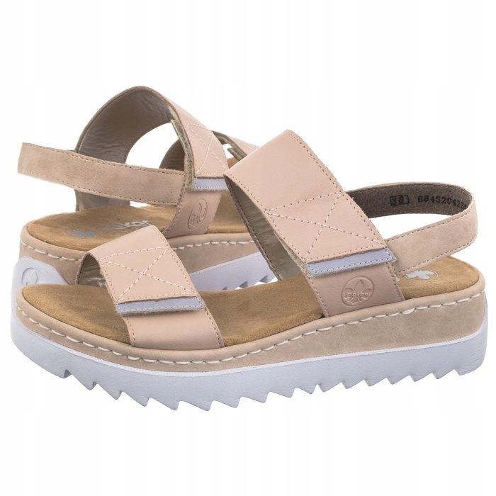 Dámské sandály na platformě Rieker Růžové V4475-31 Pink