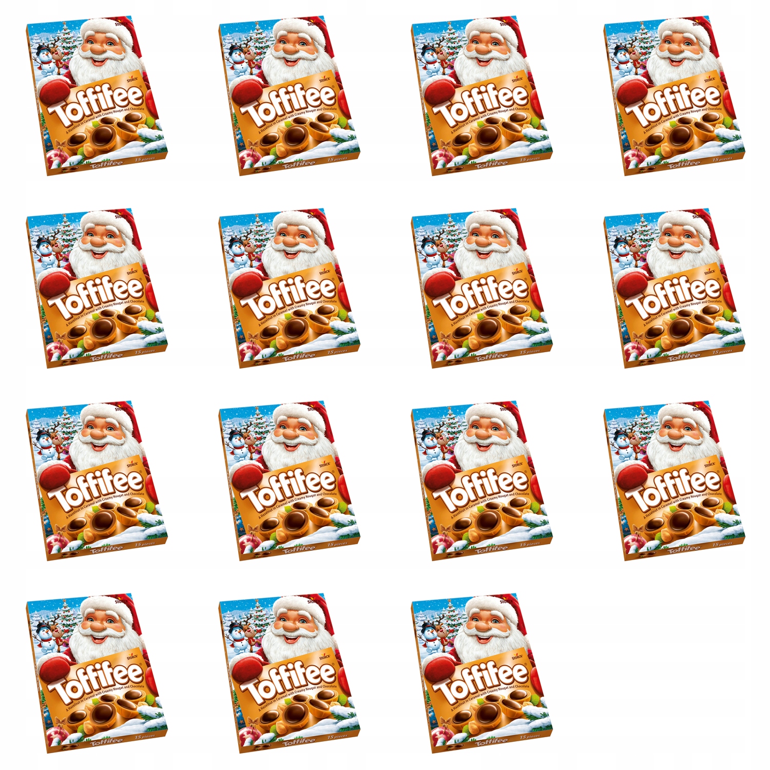 Levně 15x 250g Toffifee vánoční bonboniéra Karton