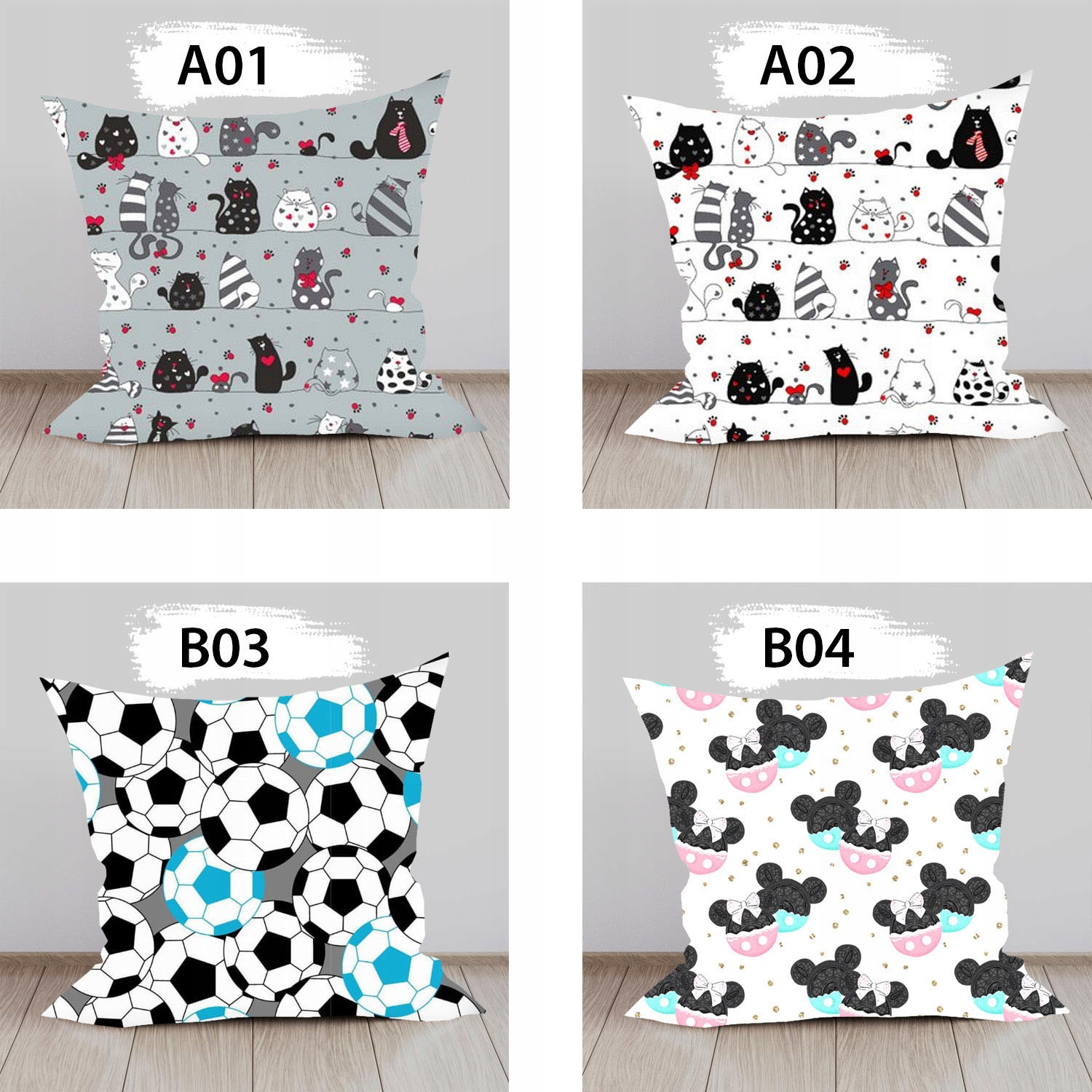 Poszewka na poduszkę 70x80 cm biała szara *100% BAWEŁNA* Sprawdź 60 wzorów! EAN (GTIN) 5904104656888