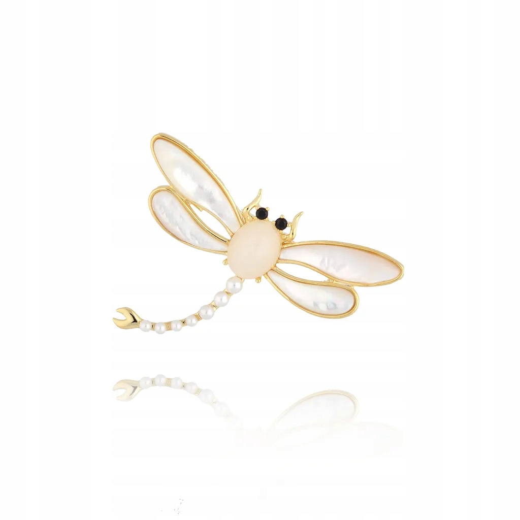 Brož By Dziubeka mosaz hmyz