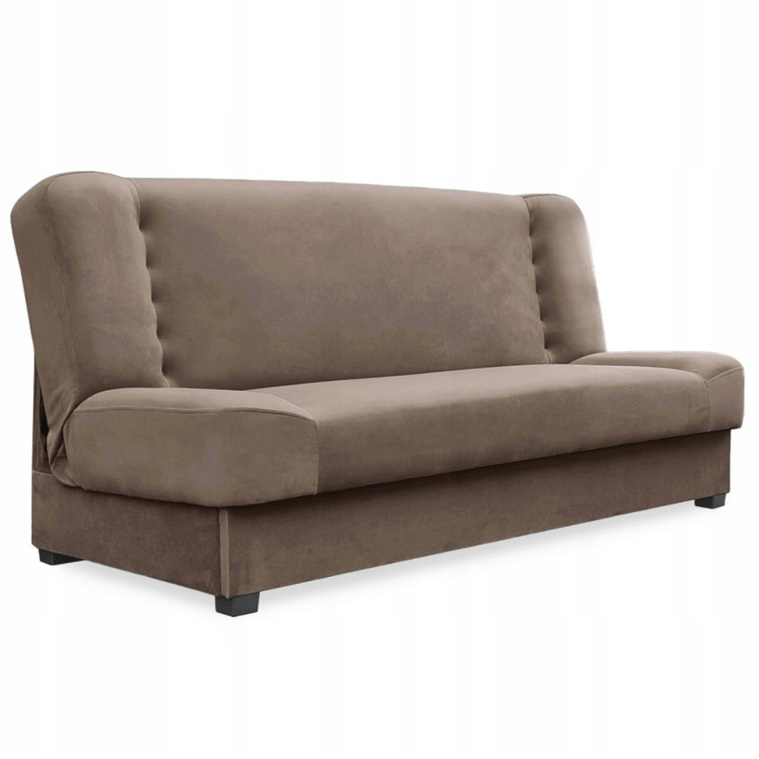 Béžová rozkládací pohovka Dvoumístná Pohovka s funkcí spaní Piano