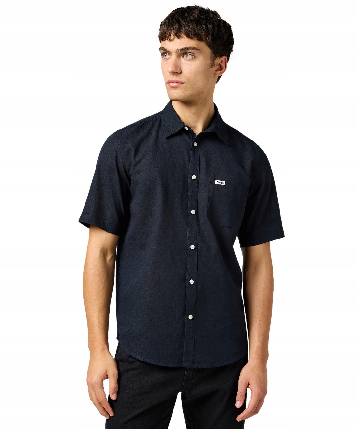 Košile Wrangler Ss 1 Pkt Shirt 112362729 Black XL