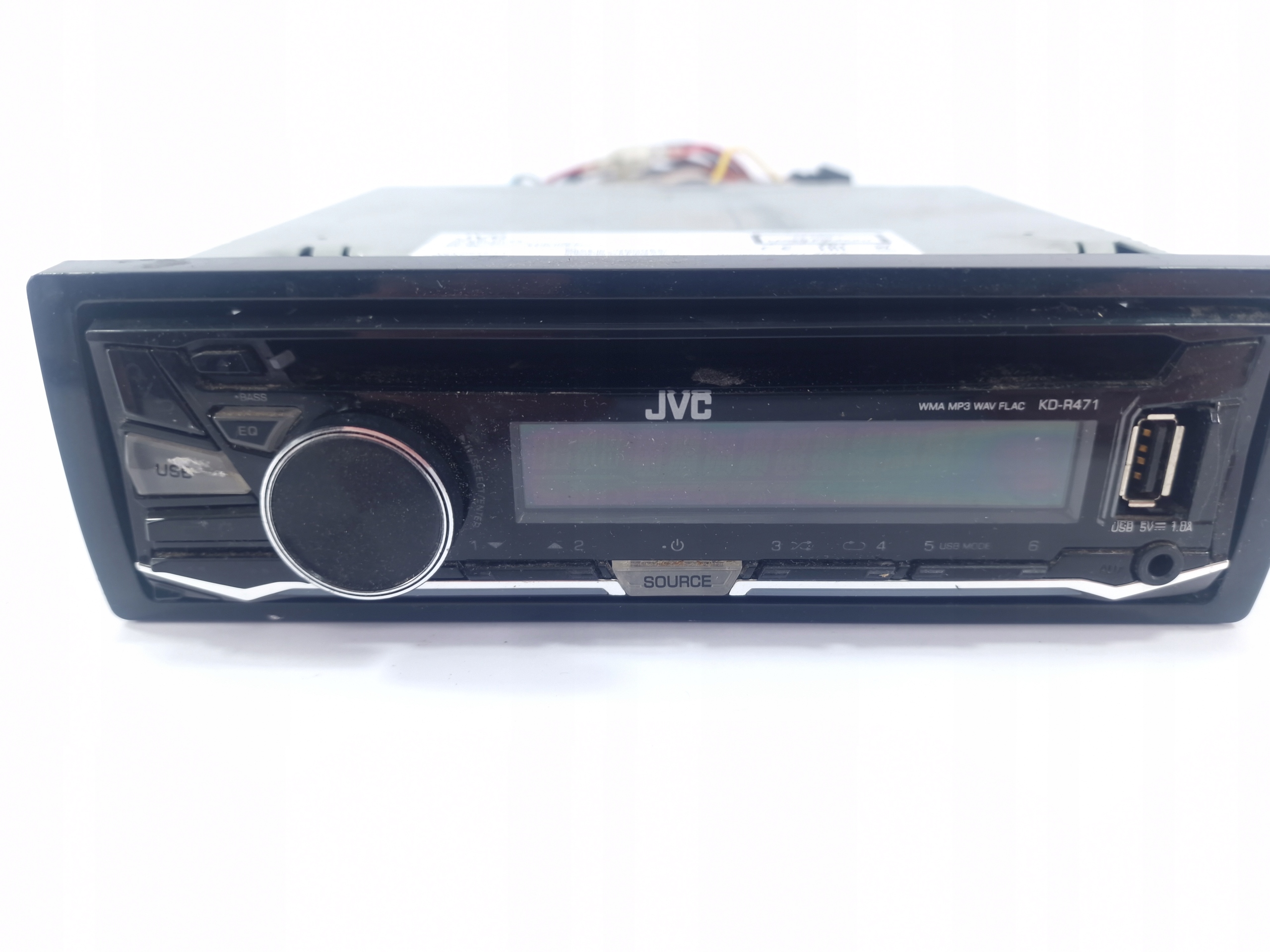 Автомобільний радіоприймач JVC KD-R471 USB AUX